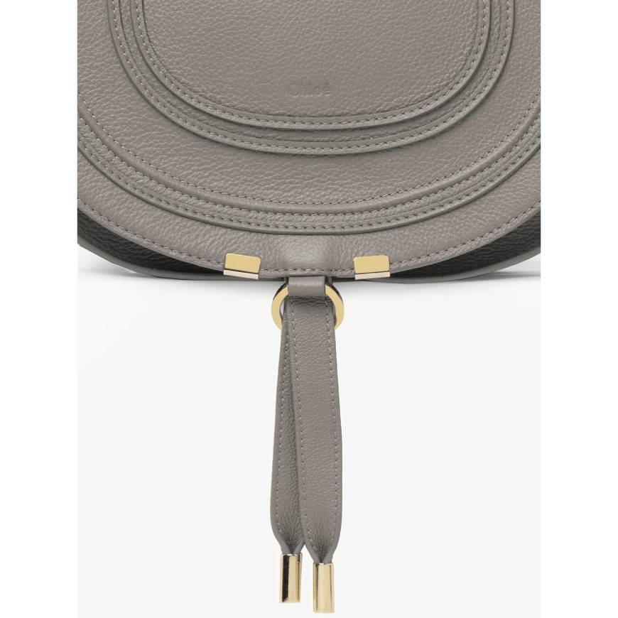 MARCIE MEDIUM SADDLE BAG  CASHMERE GRAY