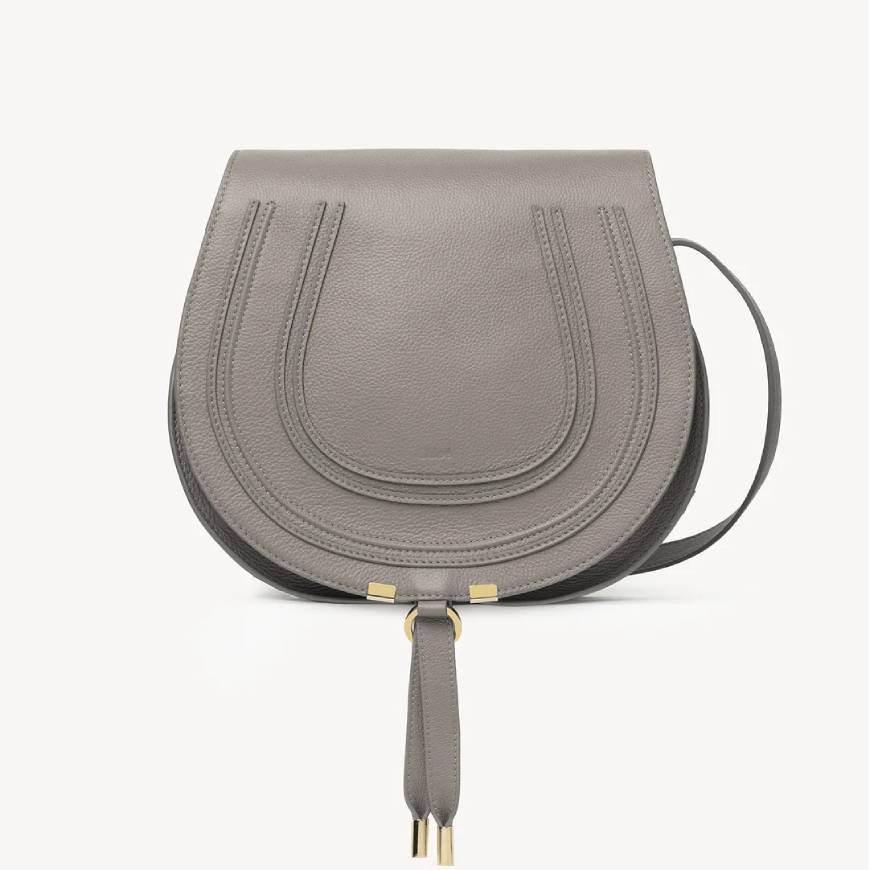 MARCIE MEDIUM SADDLE BAG  CASHMERE GRAY