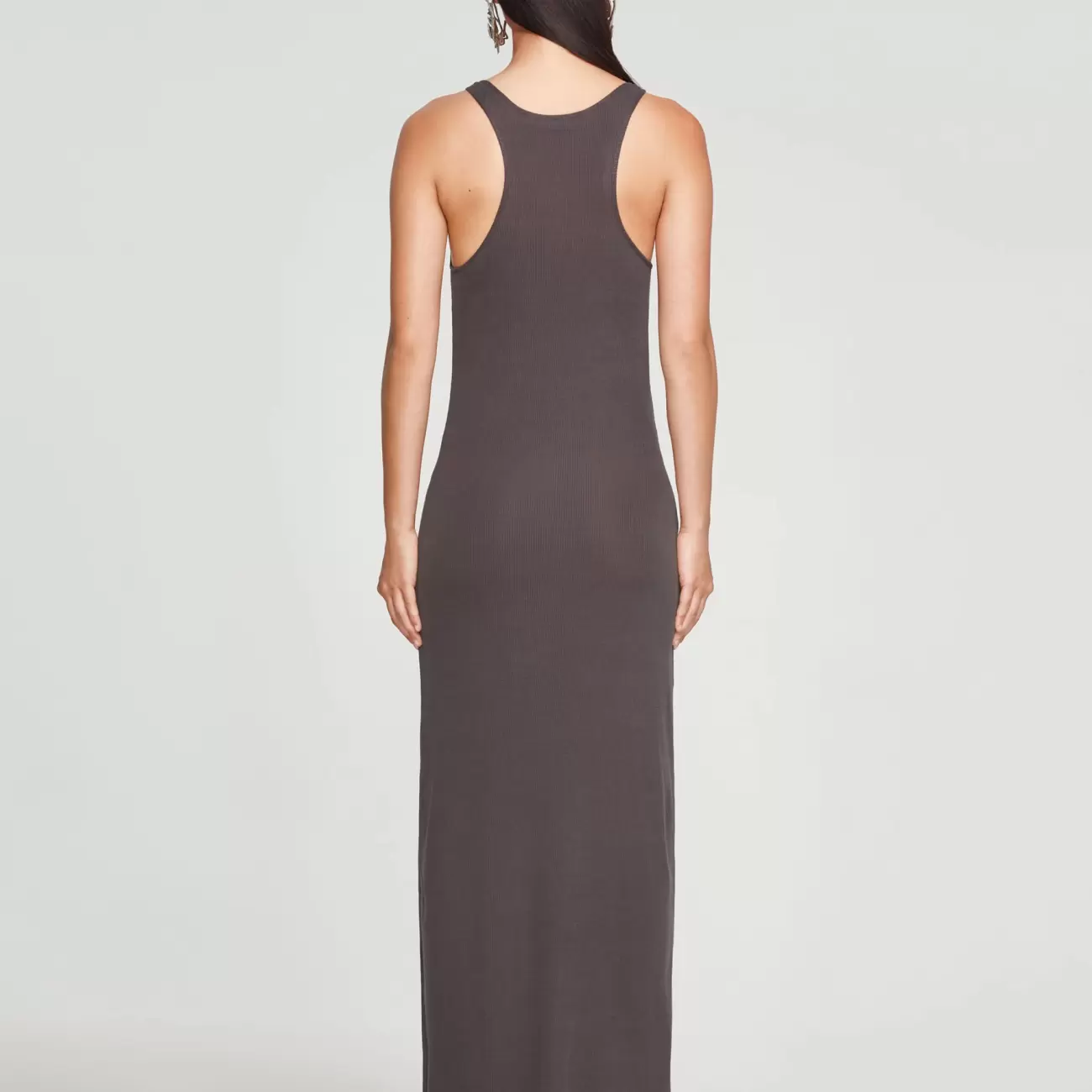 Aurélie wears Invisible Strap Dress Expand  Black