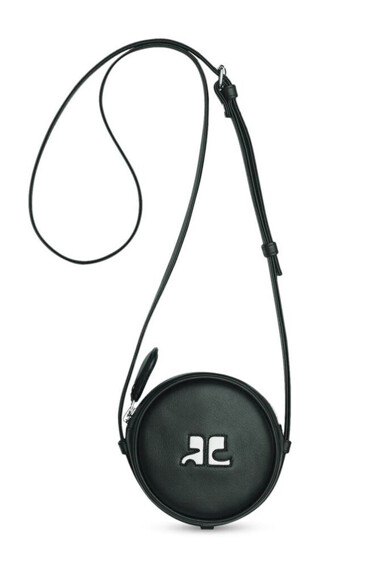 Courreges Reedition Small Circle Bag Black