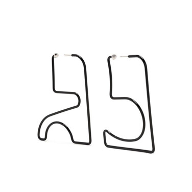 Courreges Earrings Medium Ac Brass