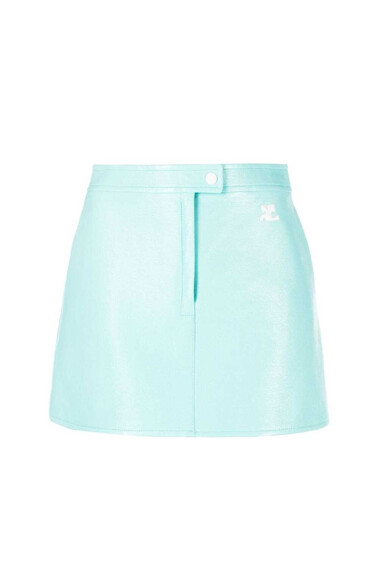 Courreges Reedition Vinyl Mini Skirt