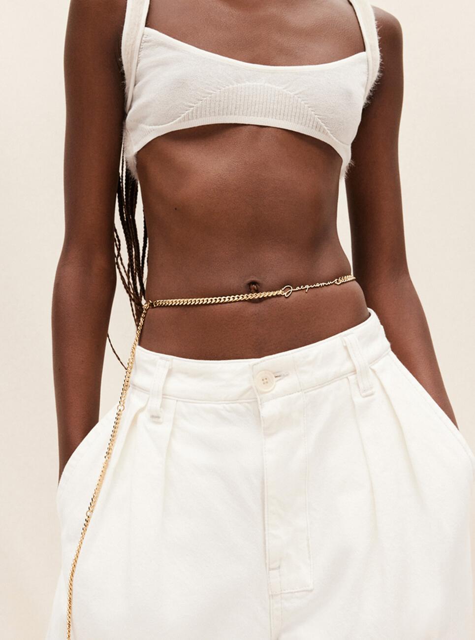 Jacquemus La Ceinture Signature Signature Logo Chain Belt