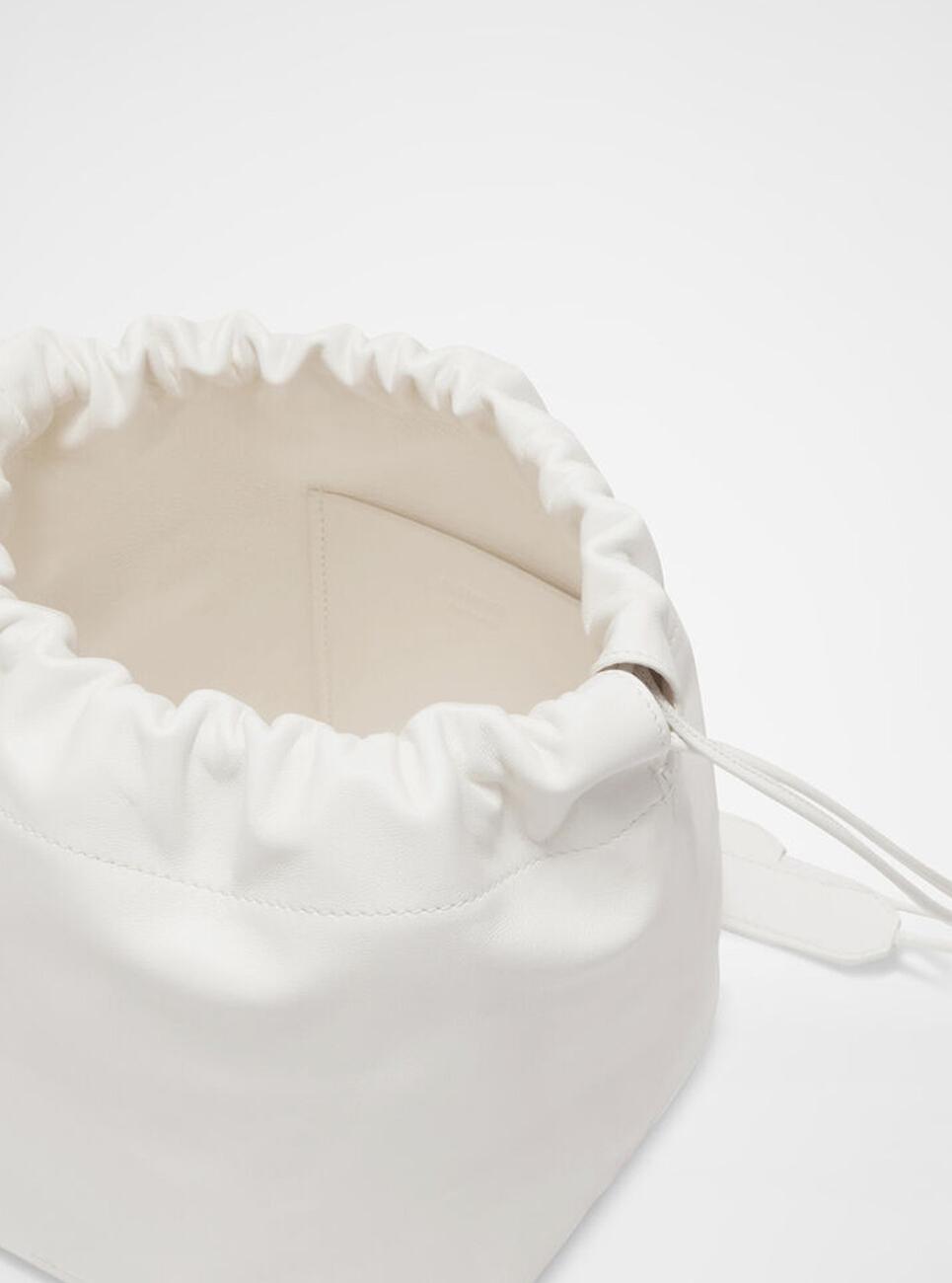 Jil Sander Drawstring Sm Bag White