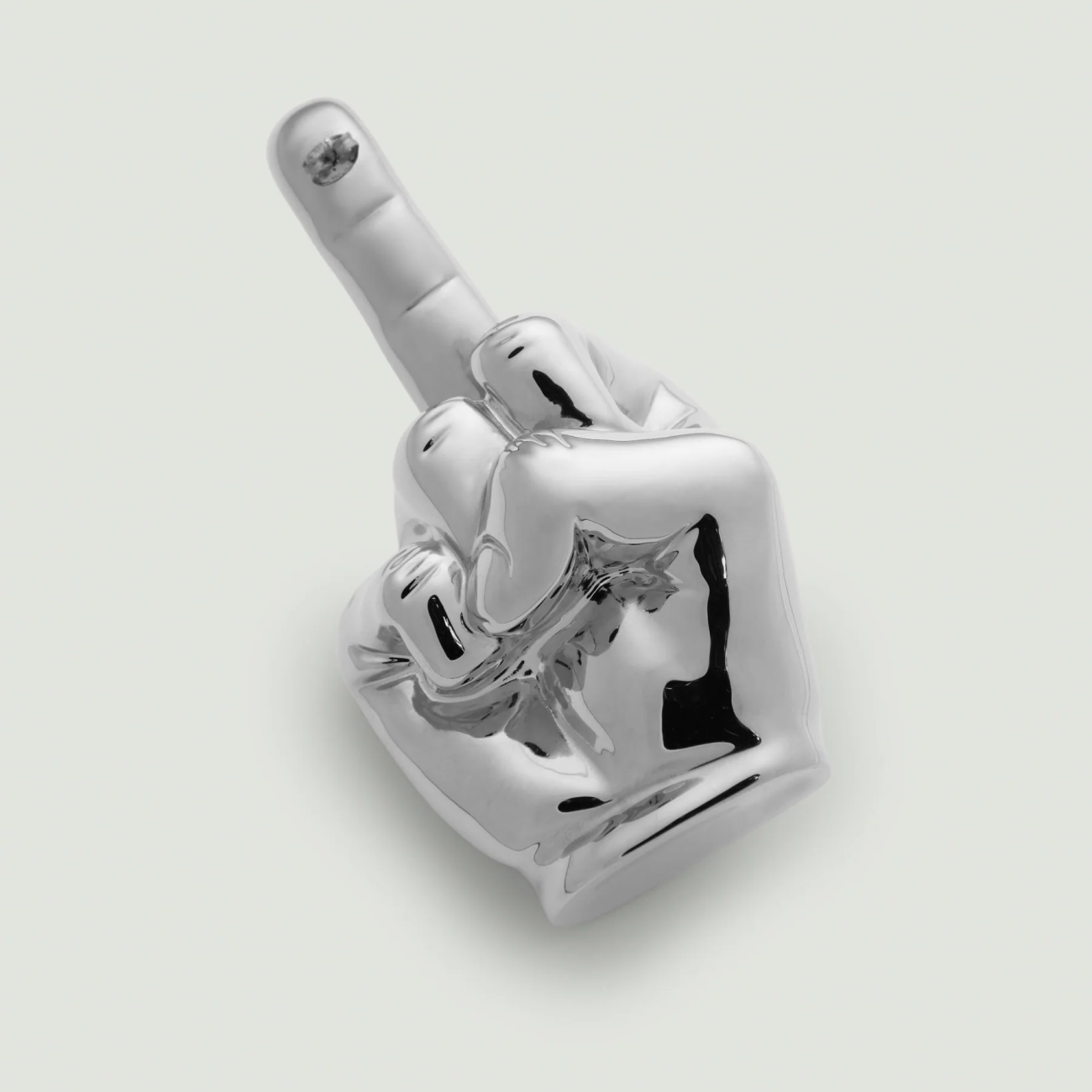 Fuck U Single Earring / Silver