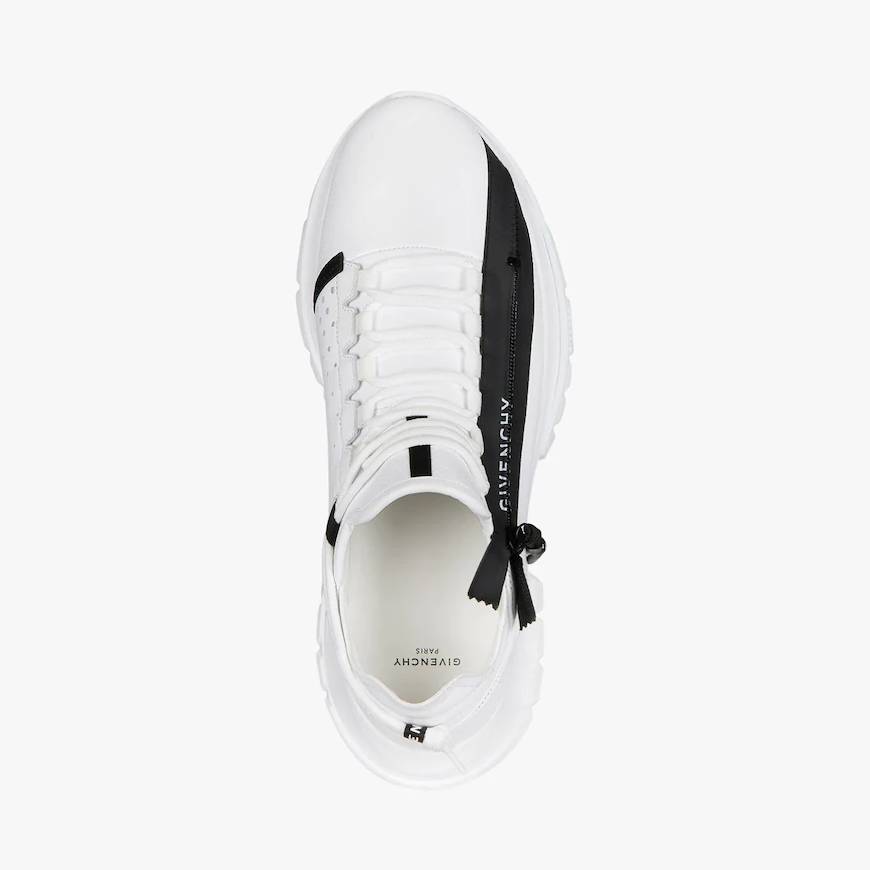 Spectre low runners sneakers in perforated leather with zip