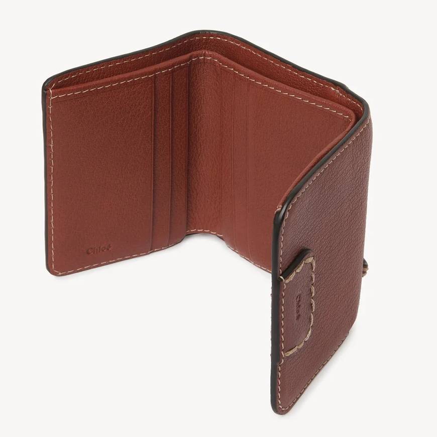 EDITH SMALL TRI-FOLD  SEPIA BROWN