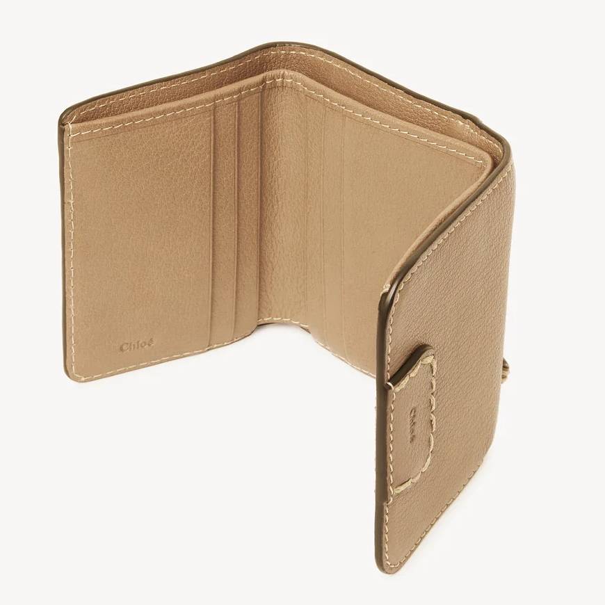 EDITH SMALL TRI-FOLD  SOFT TAN