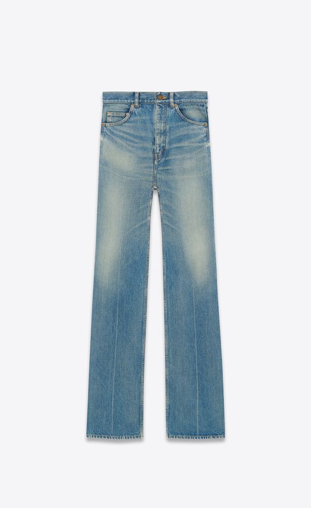 70'S FLARED JEANS IN MEDIUM BLUE DENIM