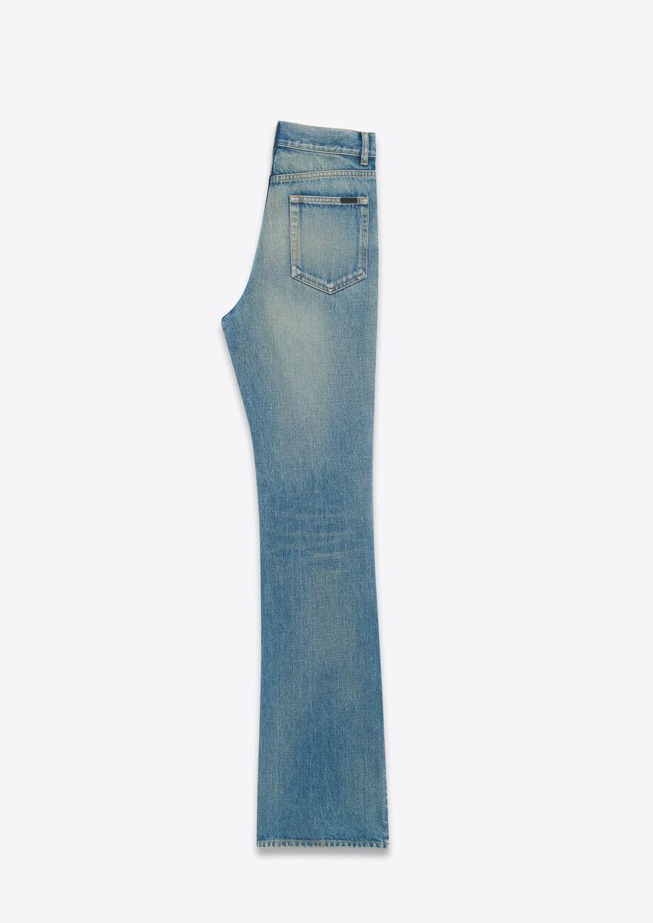 70'S FLARED JEANS IN MEDIUM BLUE DENIM