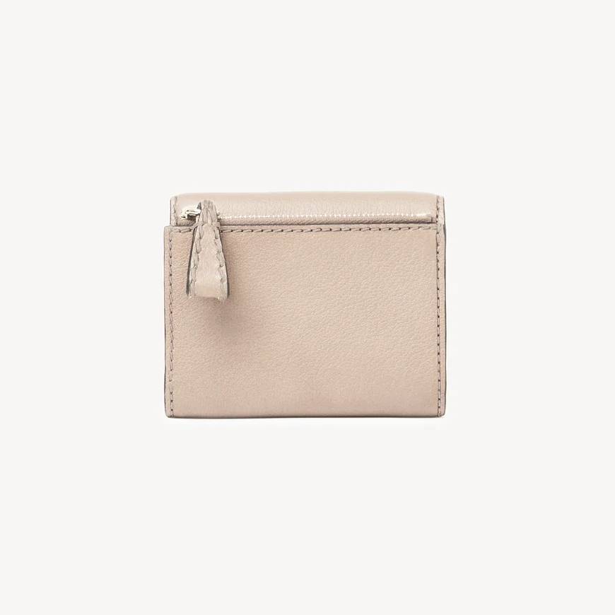 EDITH SMALL TRI-FOLD  CEMENT PINK