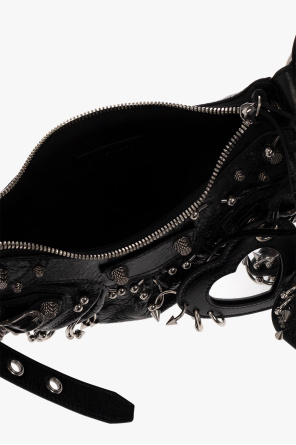  BALENCIAGA BLACK ‘LE CAGOLE XS’ SHOULDER BAG BLACK