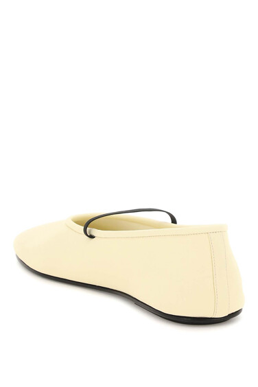 The Row Nappa Leather Ballet Slippers