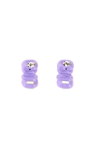 Sunnei Puffy Earrings - Purple