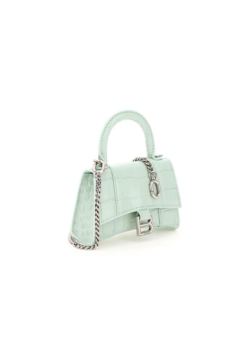 Balenciaga Hourglass Bag Light Green