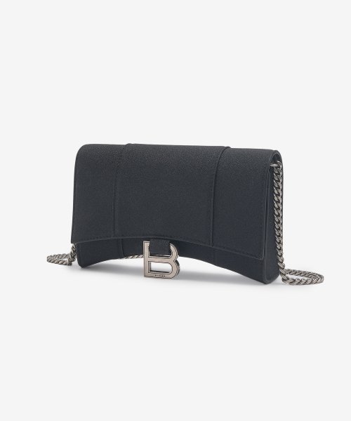 HOURGLASS GLITTER CHAIN WALLET