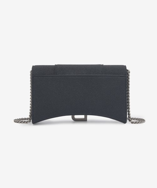 HOURGLASS GLITTER CHAIN WALLET