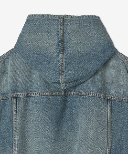 Men's Denim Pullover Jacket - Blue