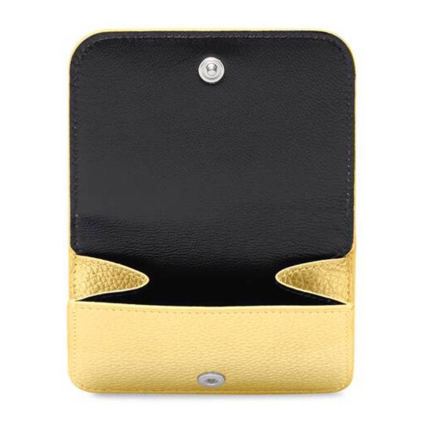 WOMEN'S CASH MINI WALLET METALLIZED IN GOLD