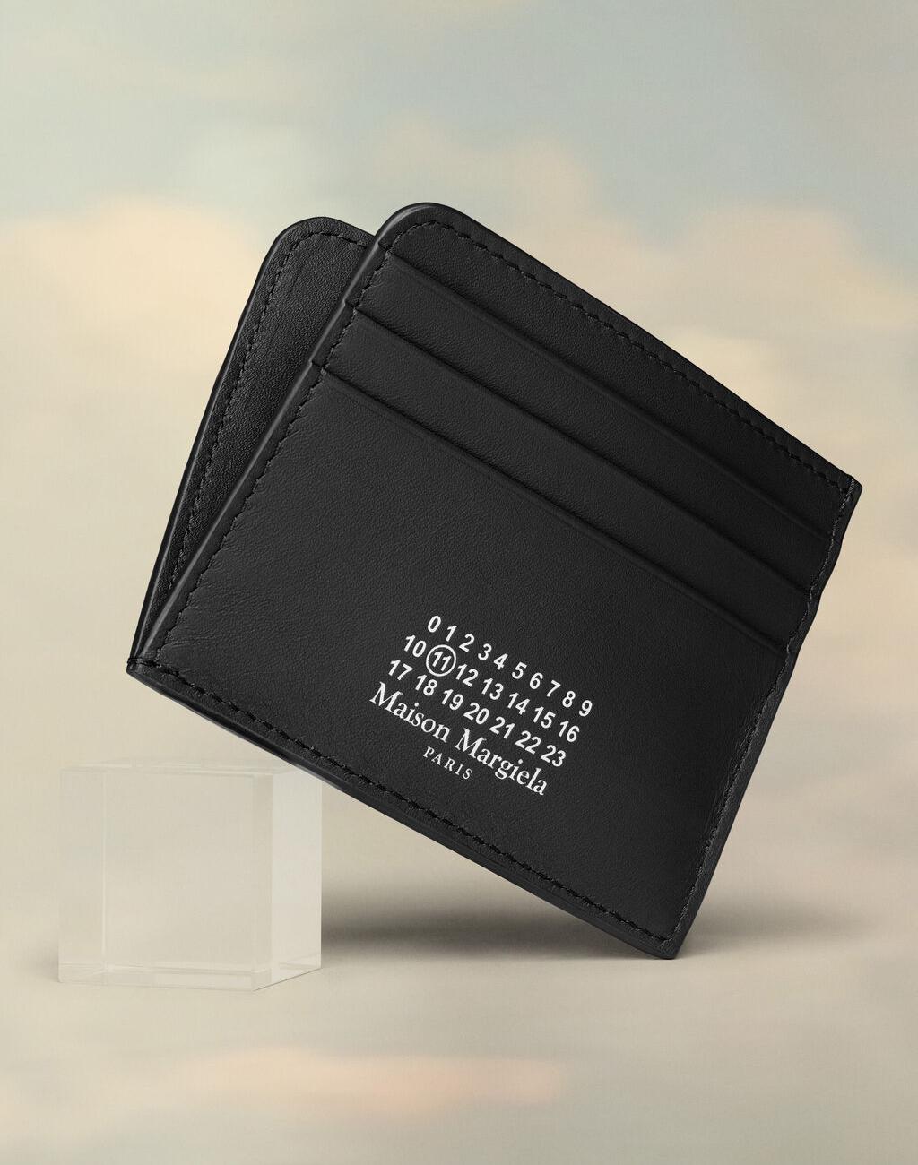 Leather card holder / Black