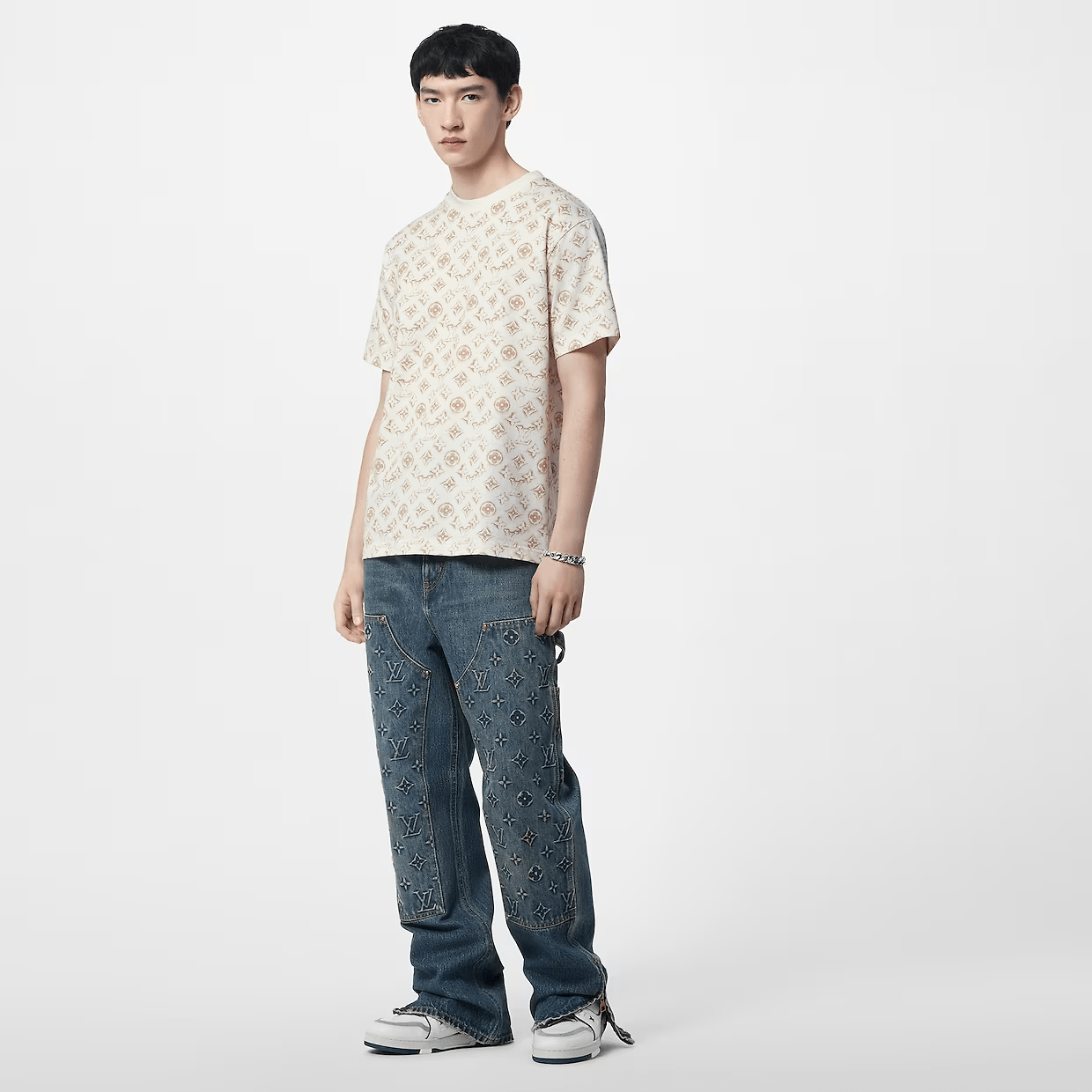 Monogram cotton T-shirt