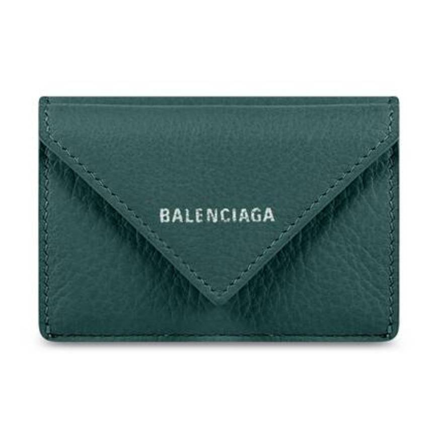 PORTEFEUILLE PAPIER MINI MODÈLE EN VERT FONCÉ