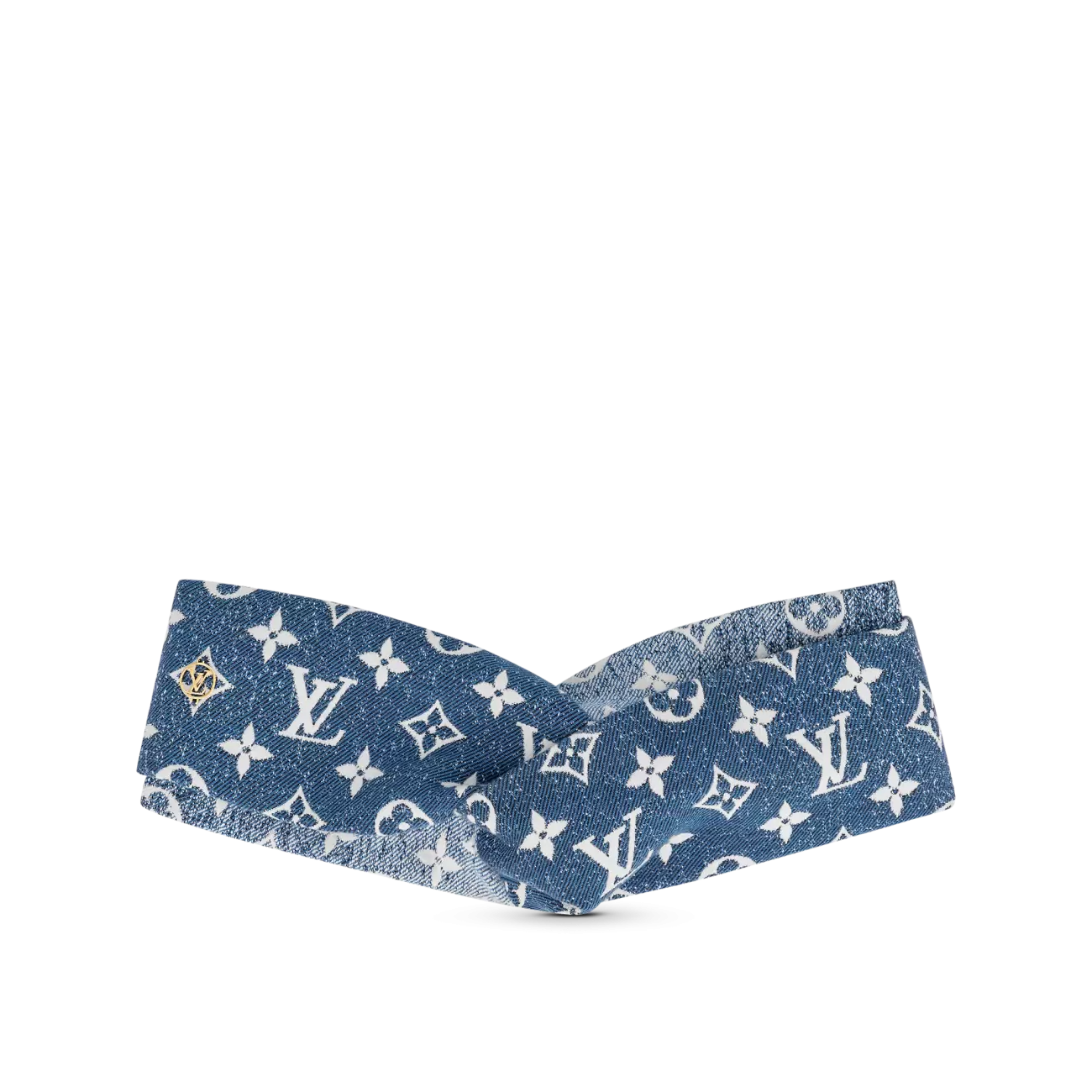 Monogram jacquard denim bandeau