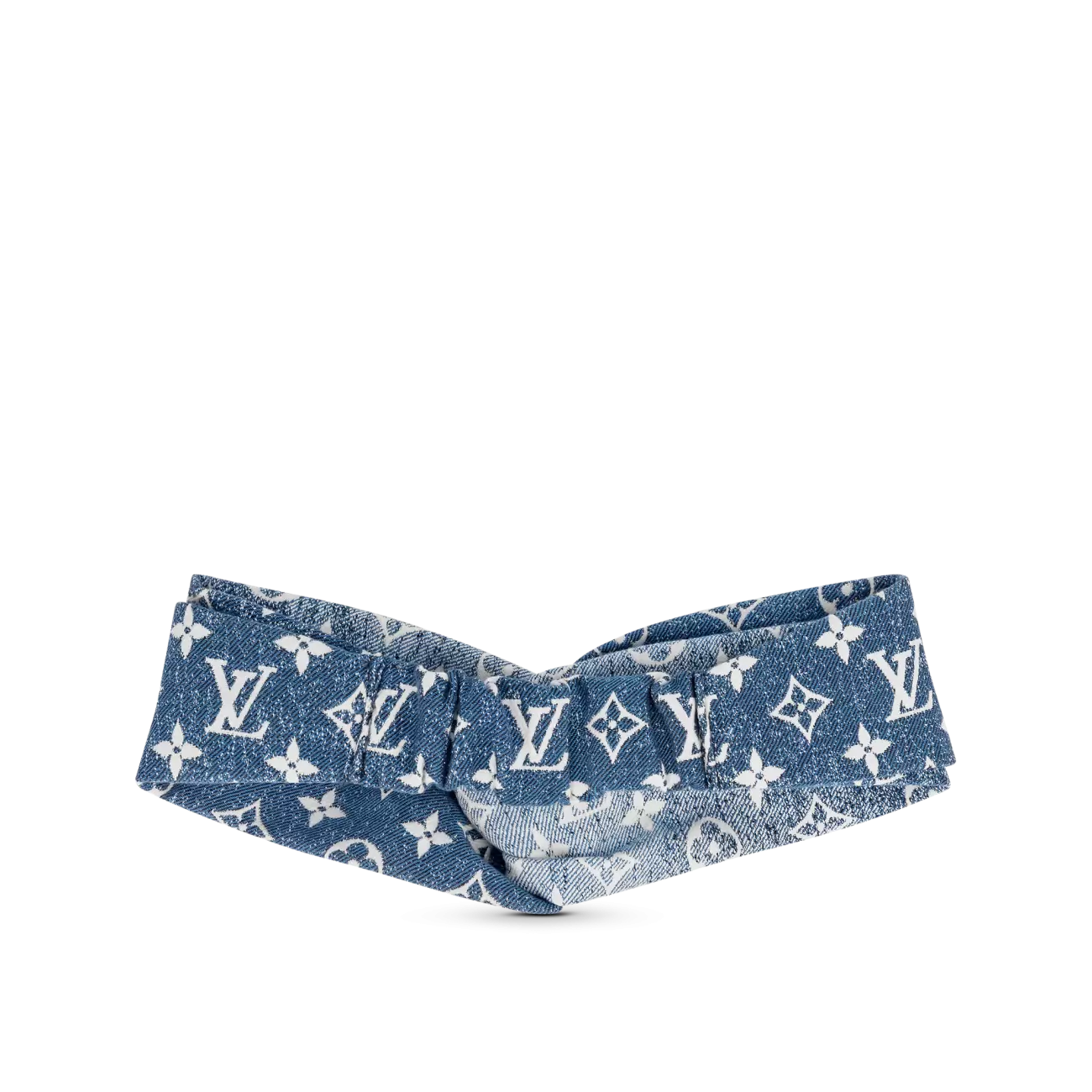 Monogram jacquard denim bandeau