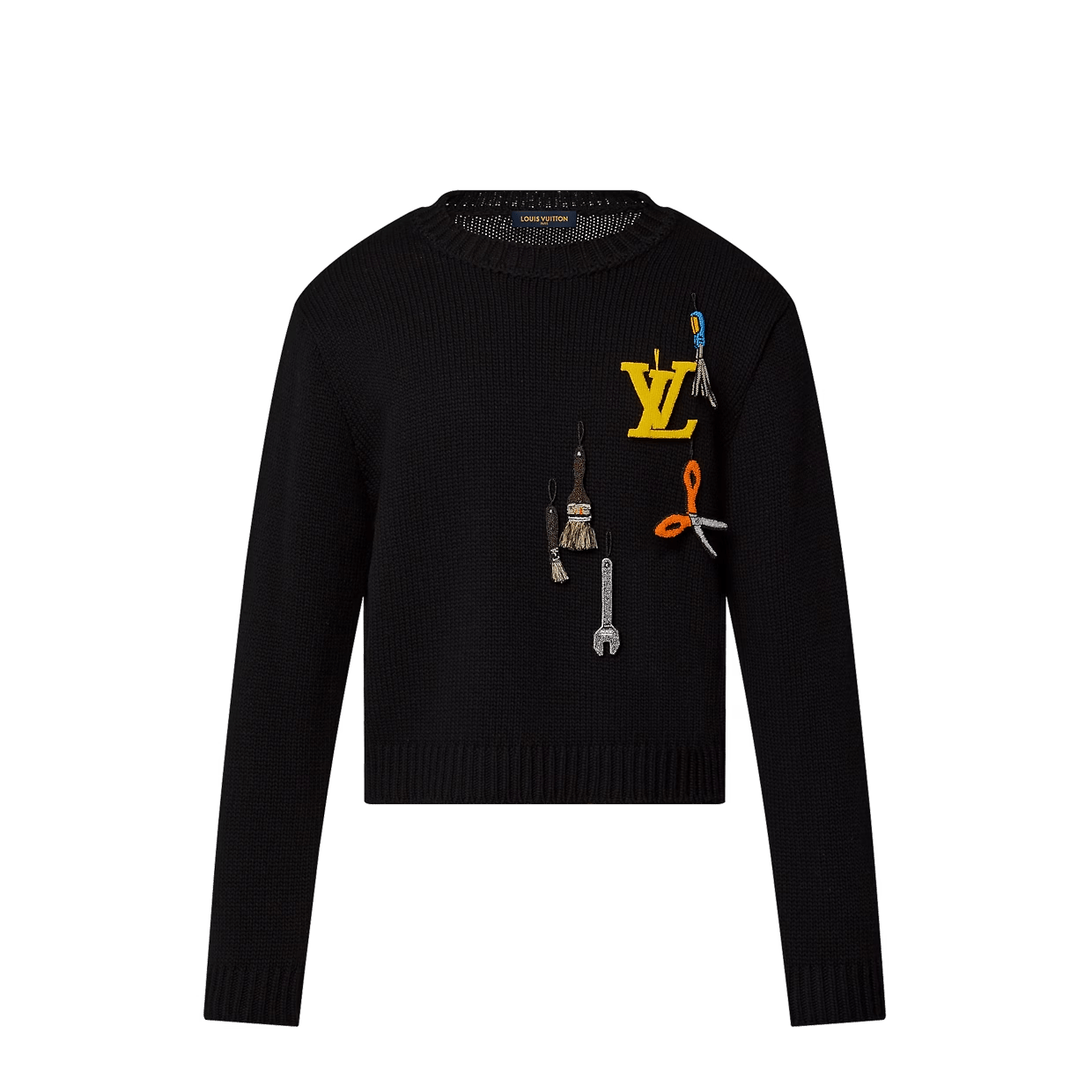 LV Tool Embroidered Crew Neck