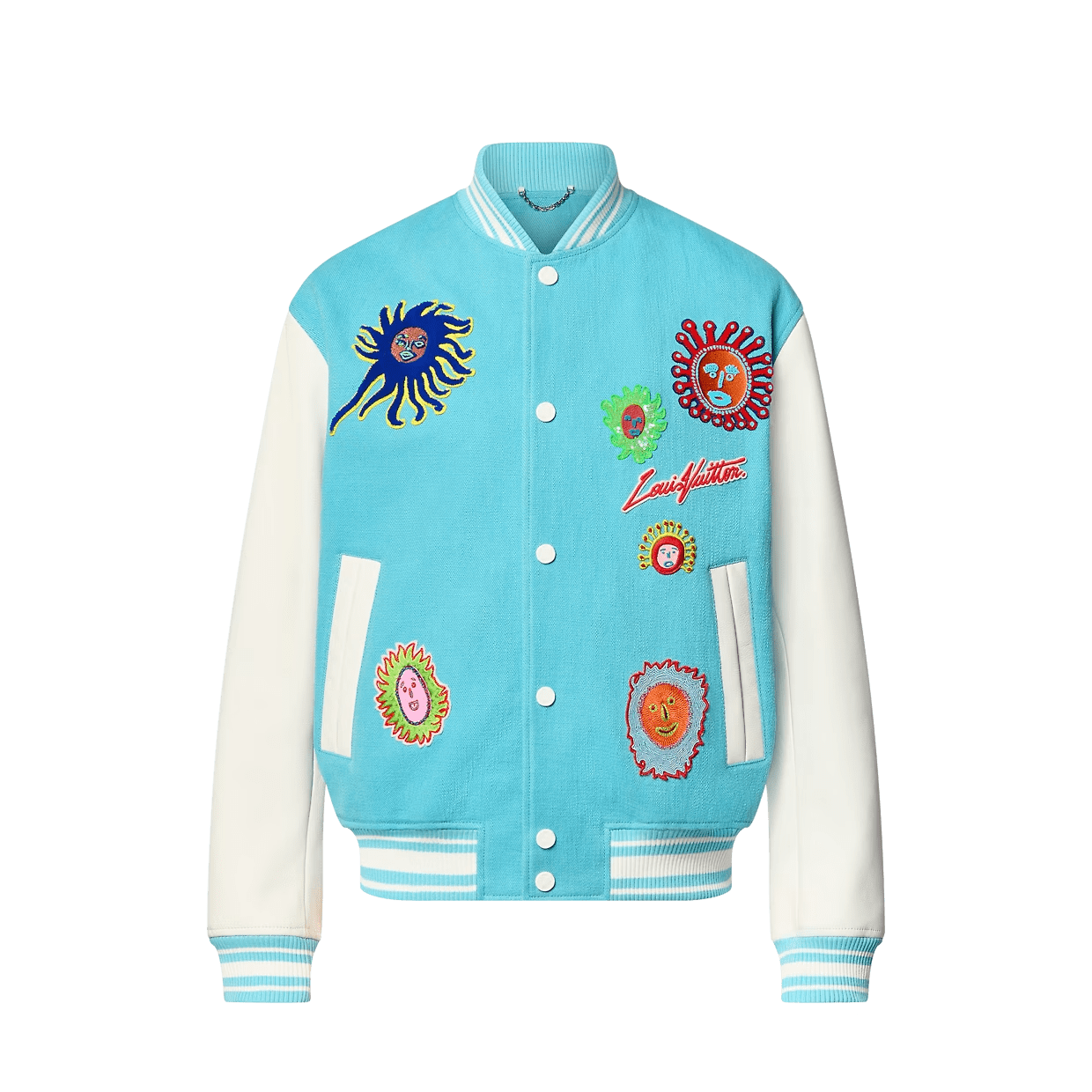LV x YK Embroidered Face Varsity Blouson