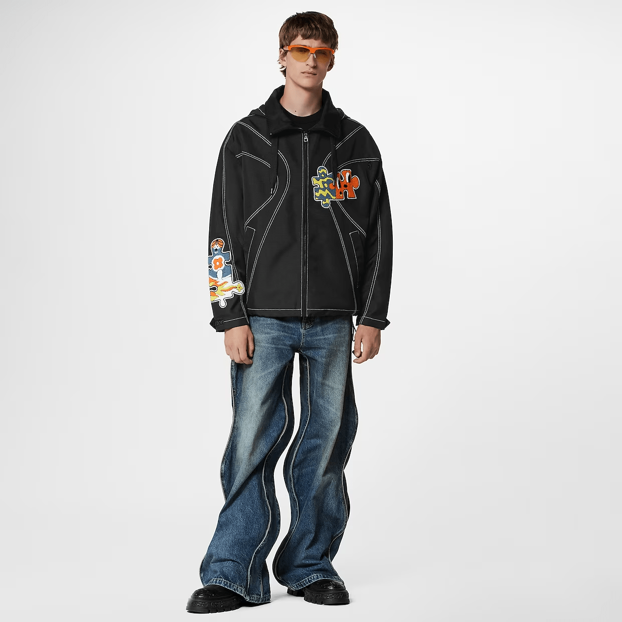 Boyhood Puzzle Hooded Blouson