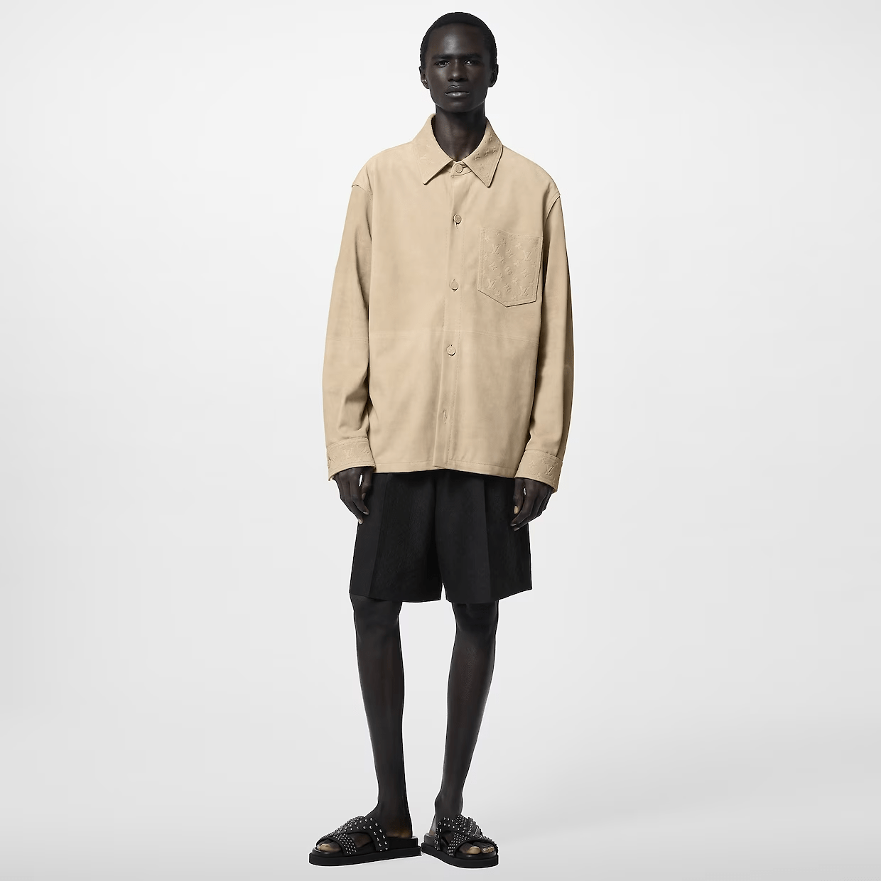 Suede overshirt