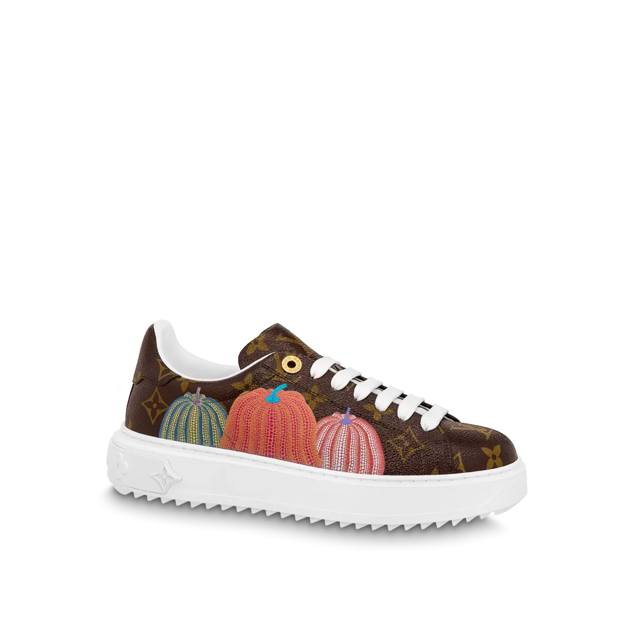 LV x YK Time Out sneakers cacao brown