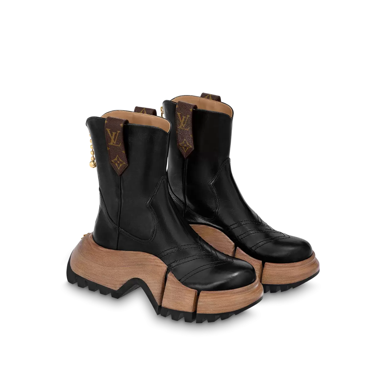 LV Zoom platform ankle boots