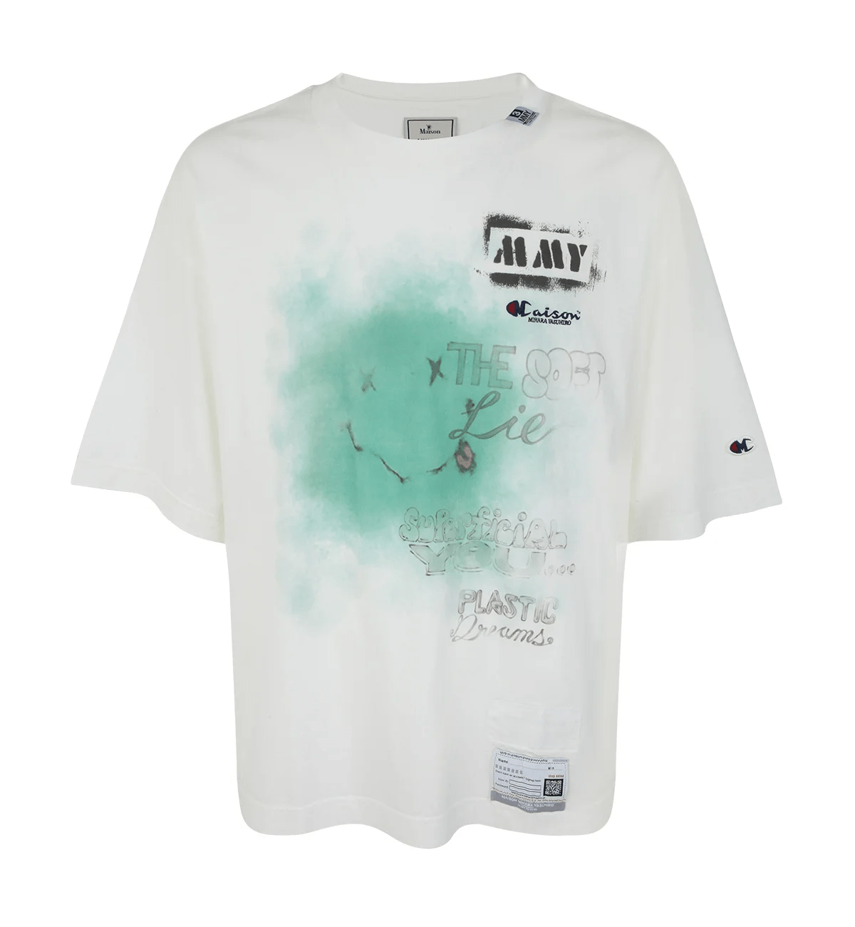 Maison Mihara Yasuhiro Text Printed Crewneck T-Shirt