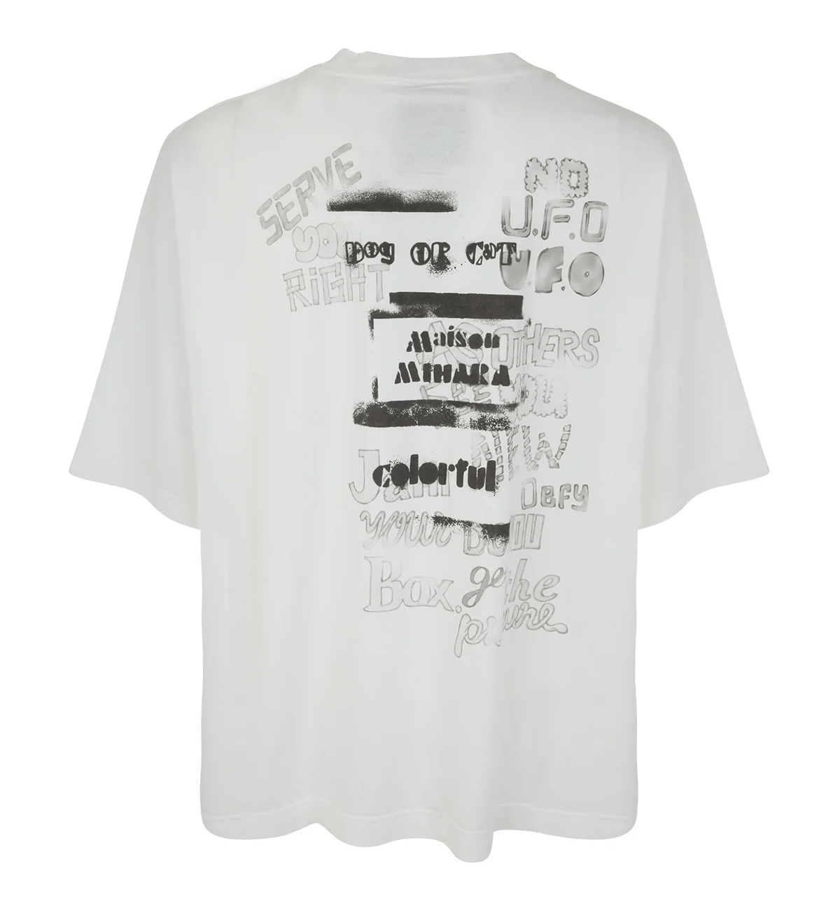 Maison Mihara Yasuhiro Text Printed Crewneck T-Shirt