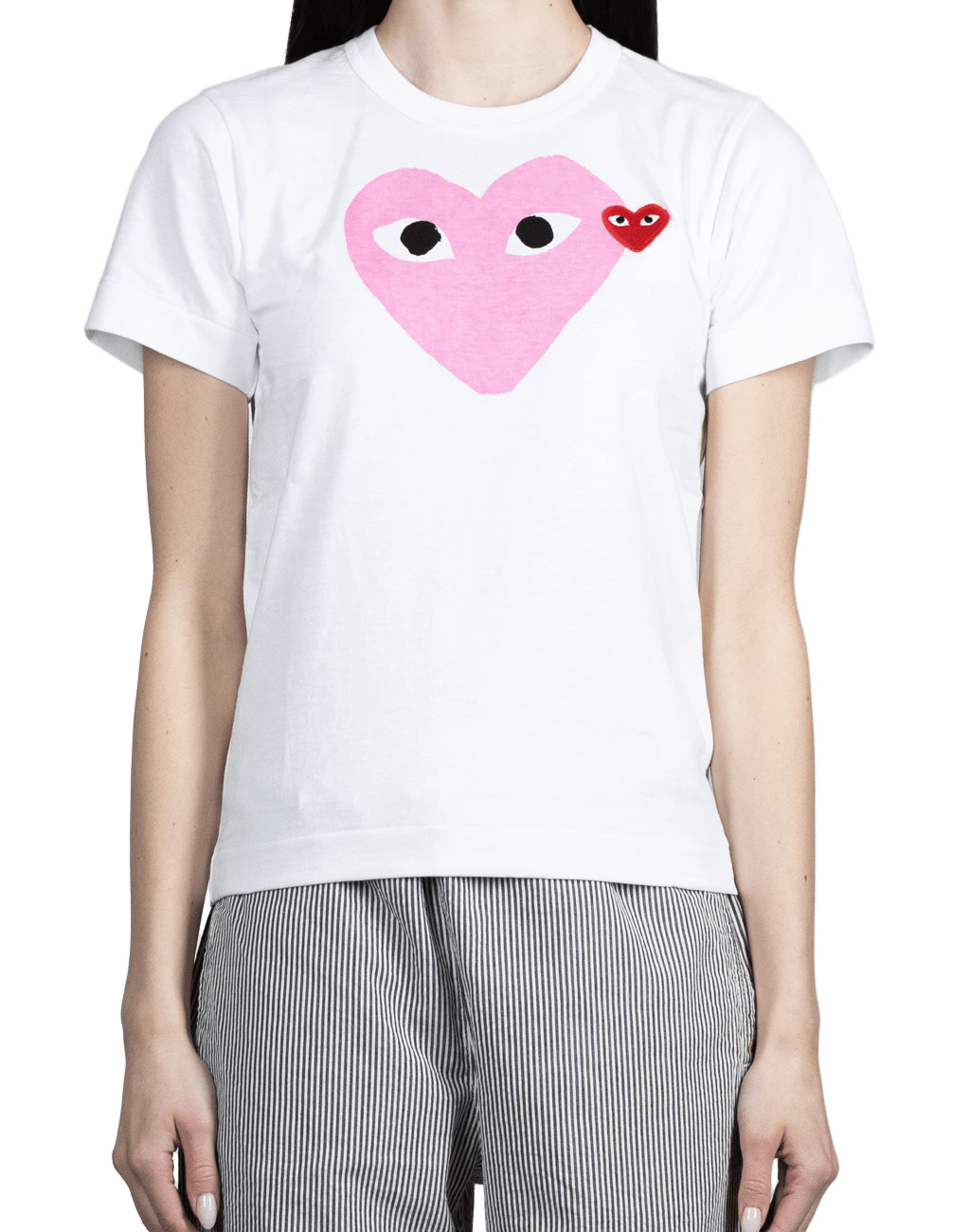 BIG X SMALL HEART T-SHIRT - PINK