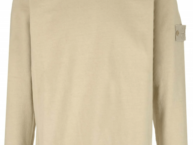 Stone Island Logo-Patch Long-Sleeved Sweatshirt