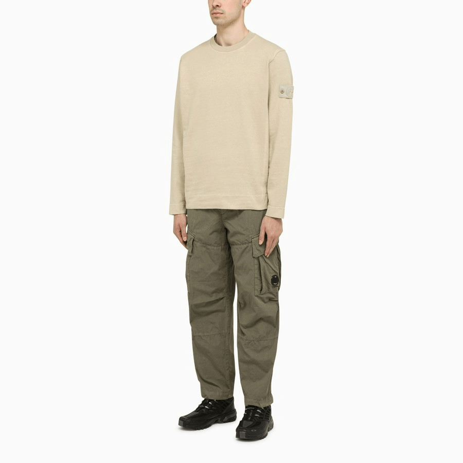 Stone Island Logo-Patch Long-Sleeved Sweatshirt