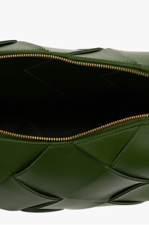 BOTTEGA VENETA GREEN ‘CASSETTE SMALL’ SHOULDER BAG