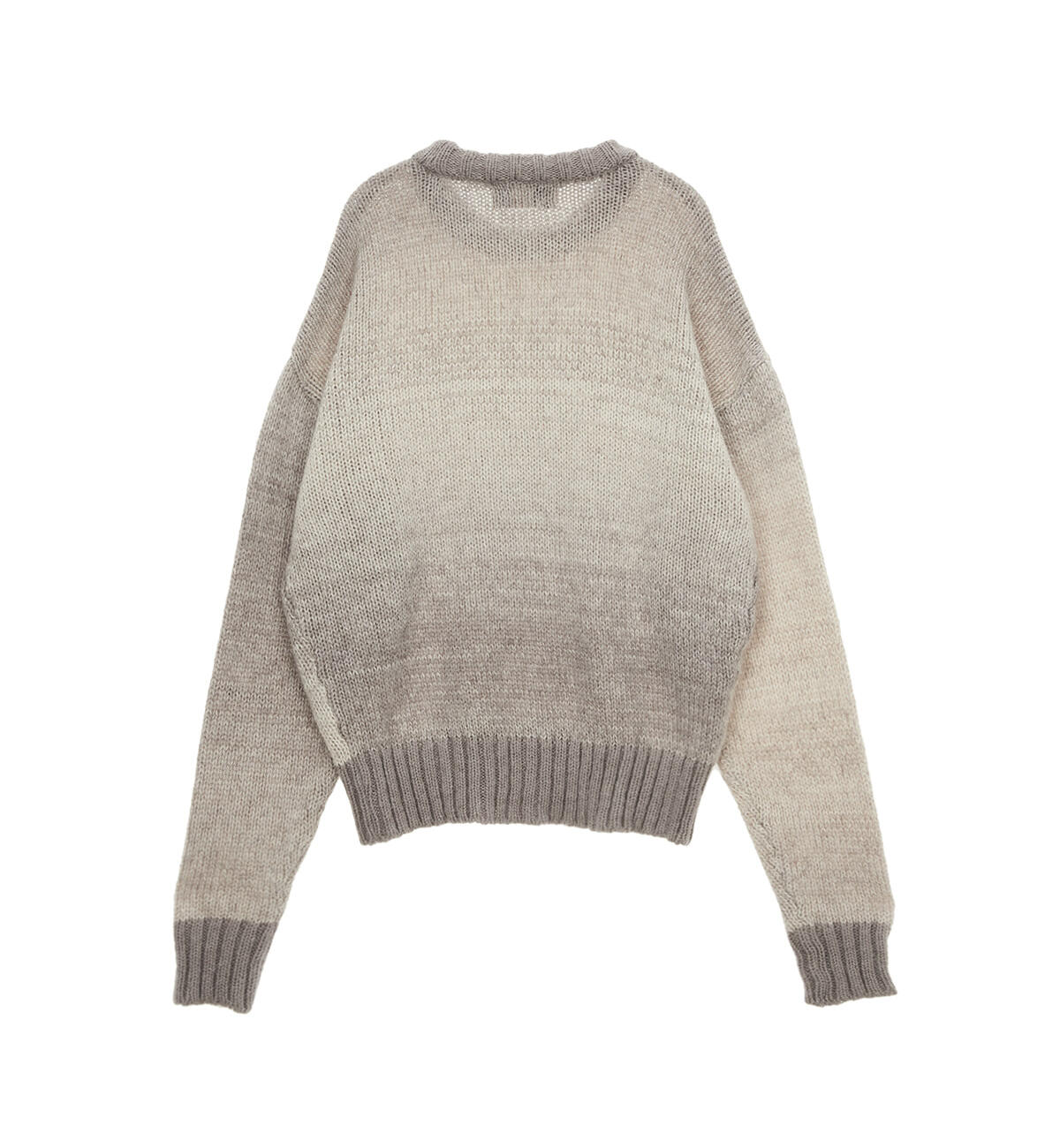  MATIN GRADATION KNIT PULLOVER IN GRAY