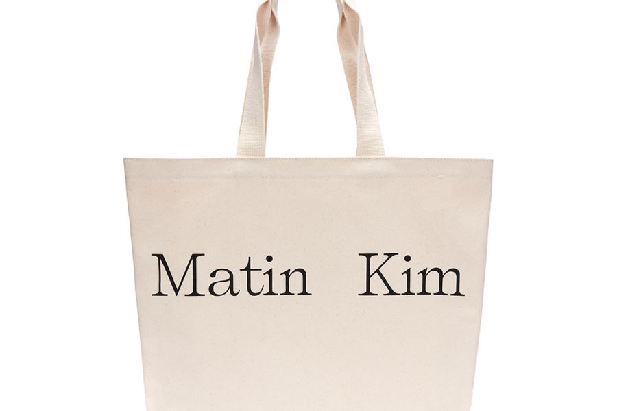  MATIN LOGO ECOBAG IN IVORY