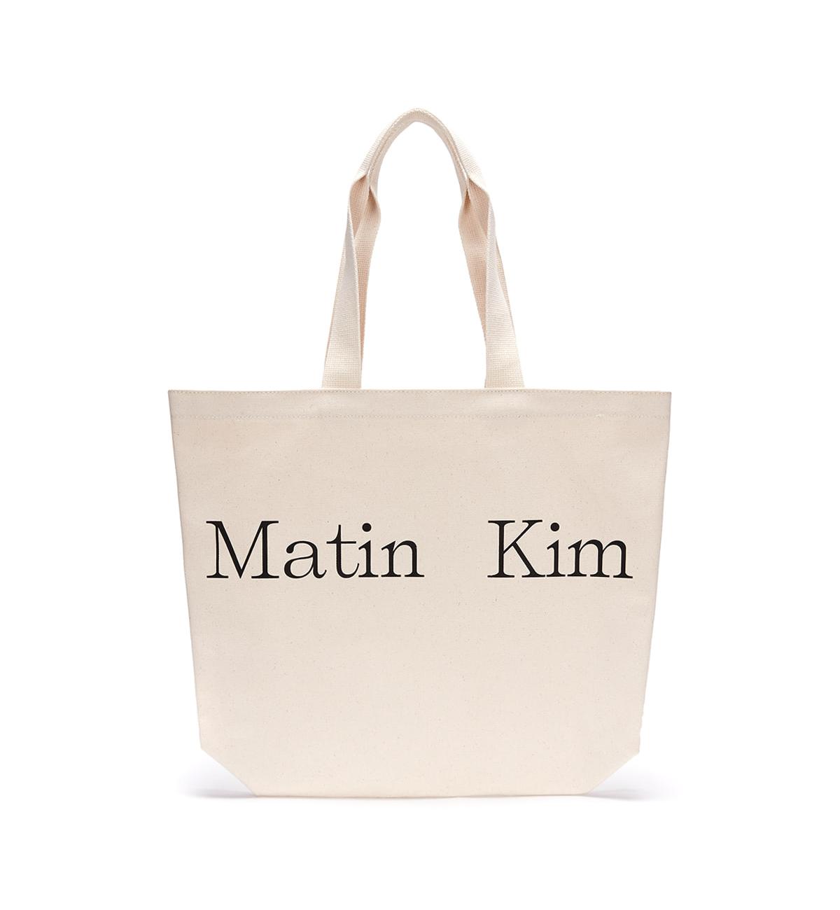  MATIN LOGO ECOBAG IN IVORY