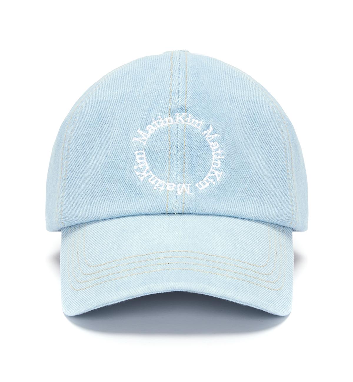 DENIM CIRCLE LOGO BALL CAP IN SKY