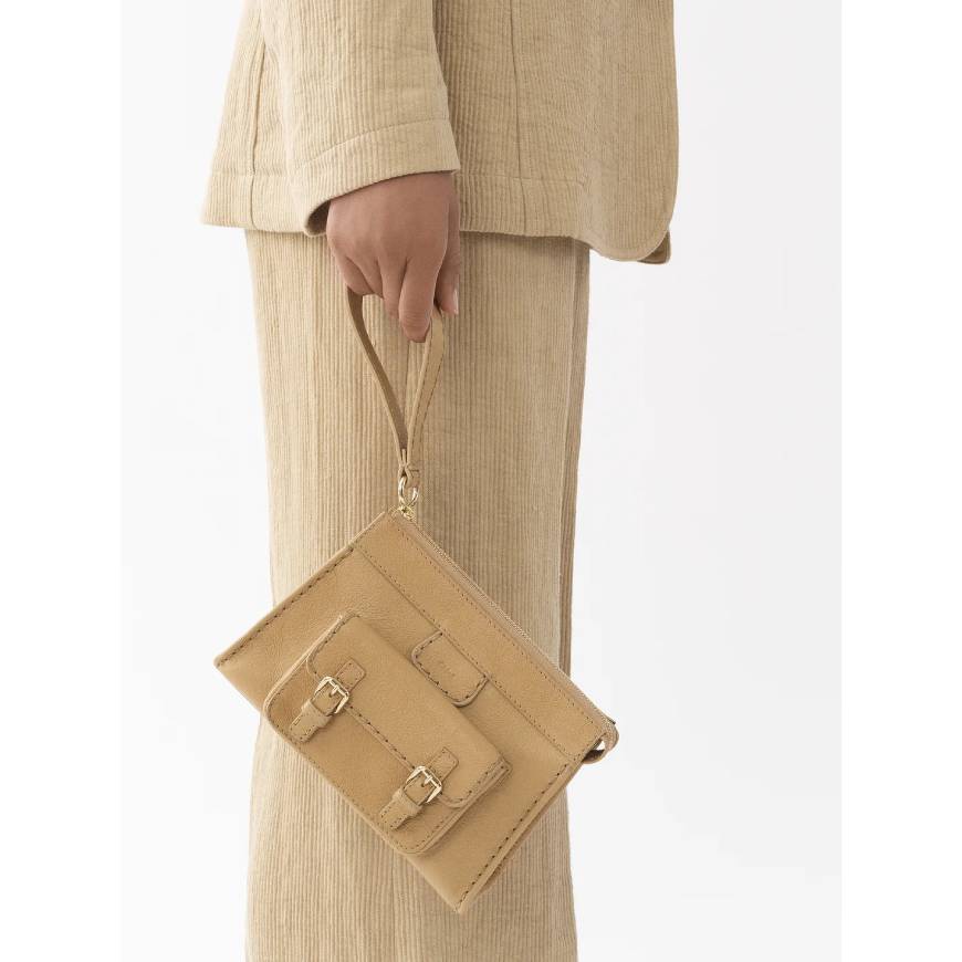 EDITH SMALL POUCH  SOFT TAN