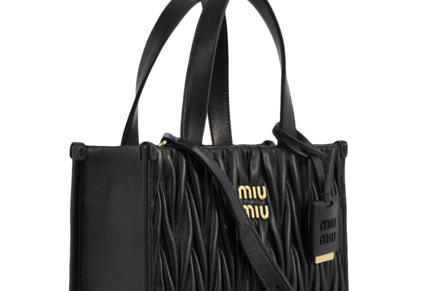 Materasse Nappa Leather Tote Bag Black Women 