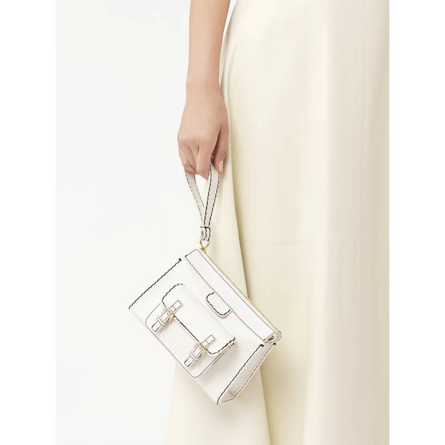 EDITH SMALL POUCH  WHITE