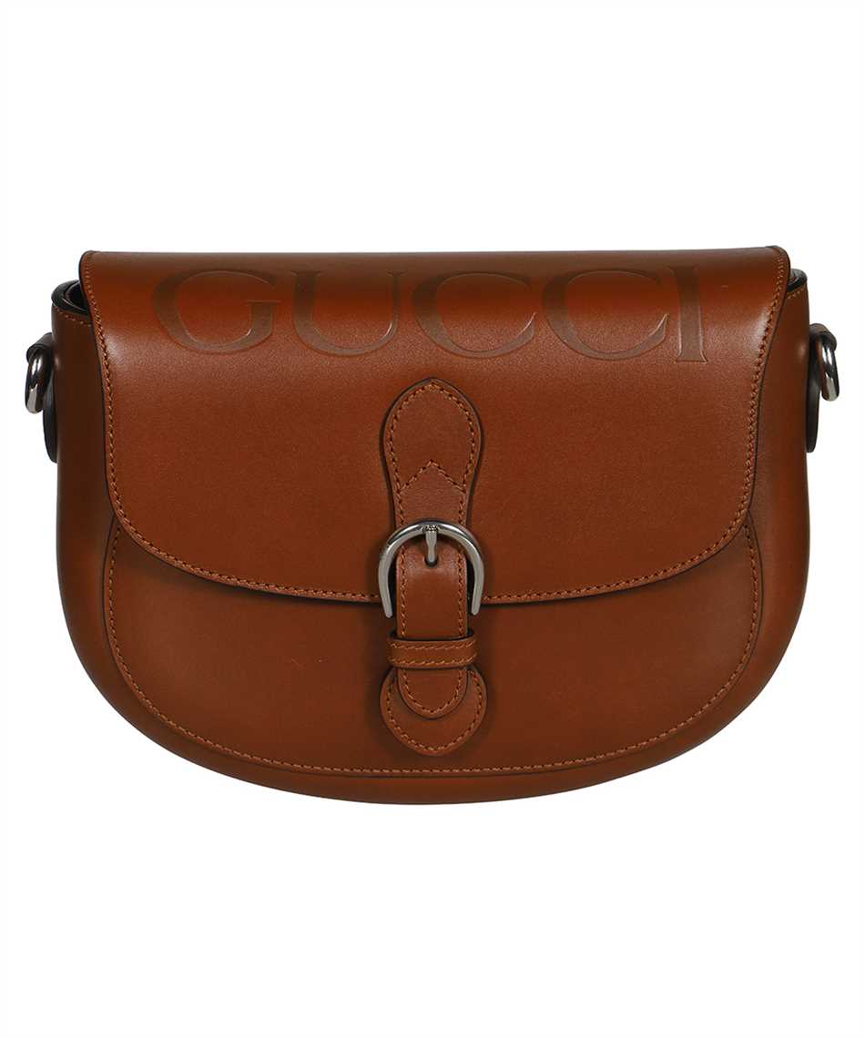 GUCCI WOMEN'S BROWN LEATHER SHOULDER BAG