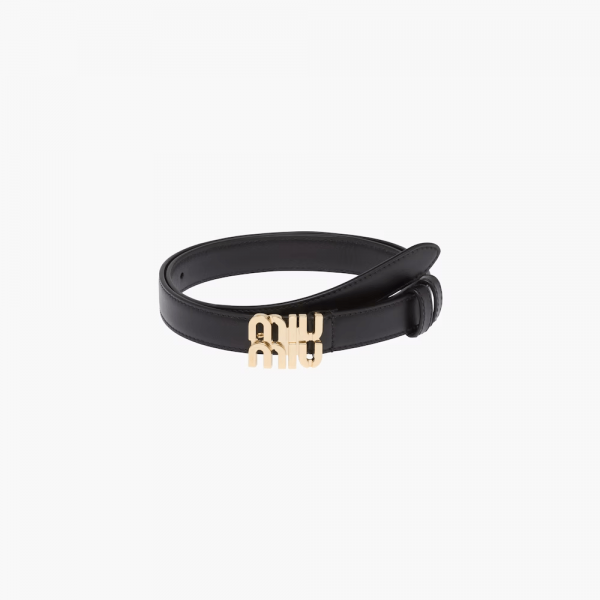 Miumiu Black Leather belt