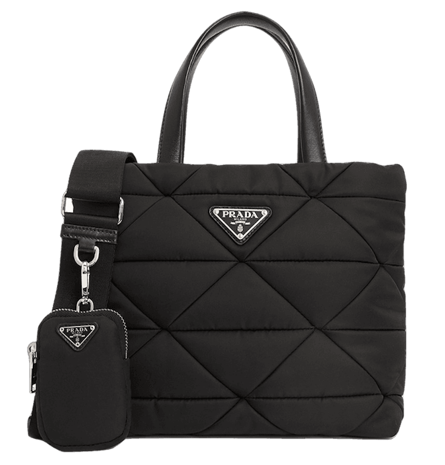 Logo Re-Nylon Women's Padded Shoulder Bag